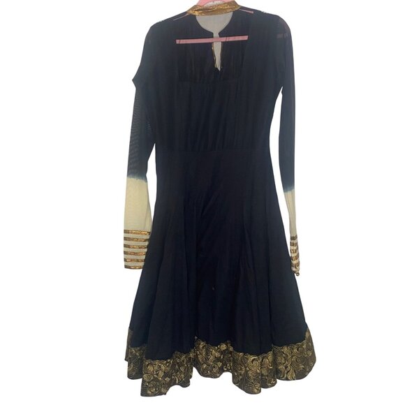 Embellished Ethnic Dress Womans M Ornate Embroidery Beaded Cosplay Indian Dance - Picture 2 of 16